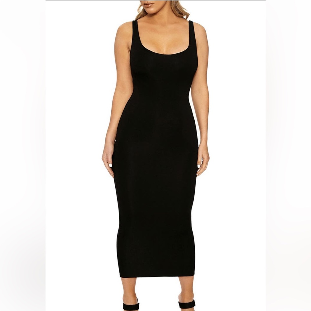 Naked Wardrobe black tank midi dress